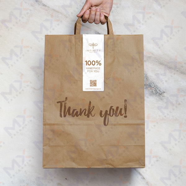 Custom Brown Paper Bags - view 3
